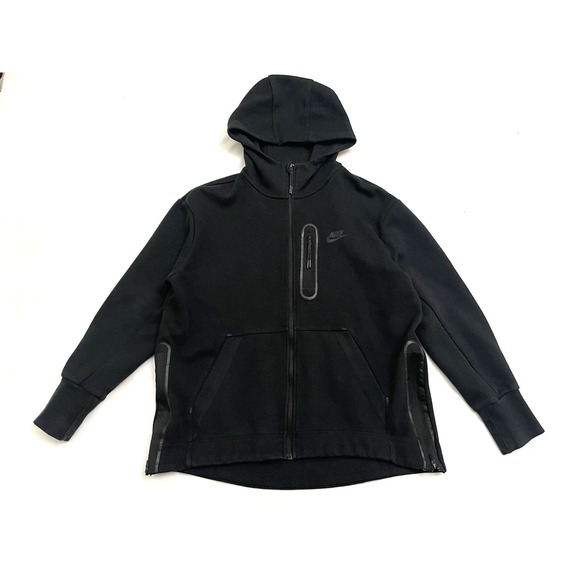 Nike Sportswear Tech Fleece Essential Full-zip Hoodie Womens S Black DD5624-010